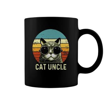 Mens Vintage Best Cat Uncle Ever Gift Funny Fathers Day Coffee Mug | Mazezy