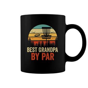 Mens Vintage Best Grandpa By Par Disc Golf Gift Men Fathers Day Coffee Mug | Mazezy