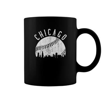 Mens Vintage Chicago Skyline Apparel Baseball Coffee Mug | Mazezy