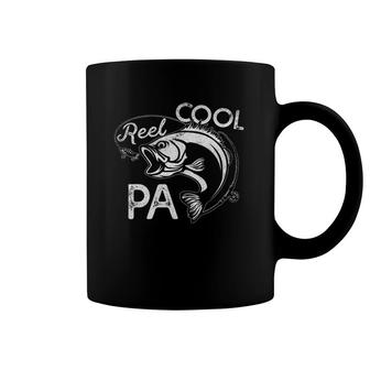 Mens Vintage Fishing Reel Cool Pa Funny Father's Day Coffee Mug | Mazezy