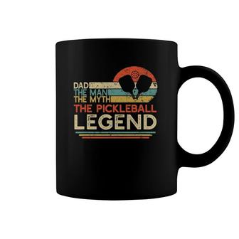 Mens Vintage Pickleball Dad The Man The Myth The Legend Coffee Mug | Mazezy