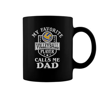 Mens Volleyball Dad Gifts For Volleyball Lovers Cool Graphic Coffee Mug | Mazezy