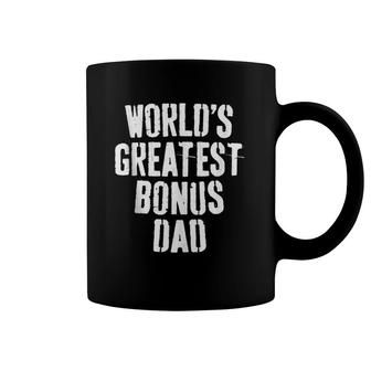Mens World's Greatest Bonus Dad Father's Day Gift Coffee Mug | Mazezy
