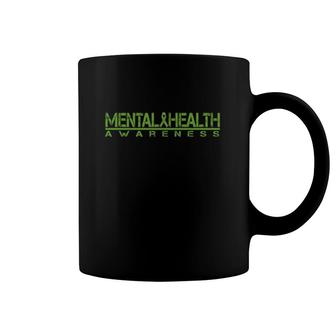 Mental Health Awareness Green Ribbon Vintage Coffee Mug | Mazezy