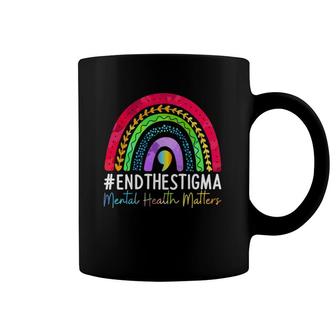 Mental-Health Matters End The Stigma Rainbow Boho Coffee Mug | Mazezy