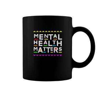 Mental Health Matters Retro 90's Style Coffee Mug | Mazezy
