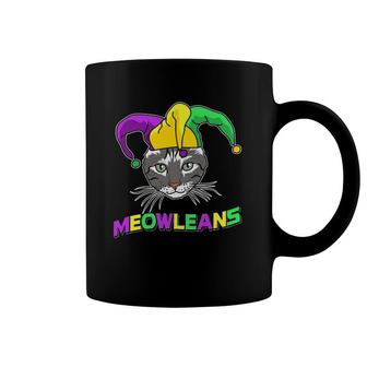 Meow Leans Meowleans Mardi Gras Party Kittie Cat Coffee Mug | Mazezy