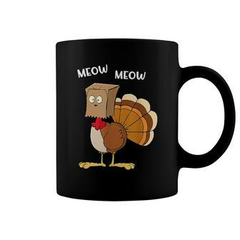 Meow Turkey Women Thanksgiving Turkey Lovers For Kids Men For Men & Women Coffee Mug | Mazezy