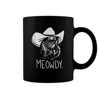 Meowdy Texas Cat Meme Tank Top Coffee Mug | Mazezy