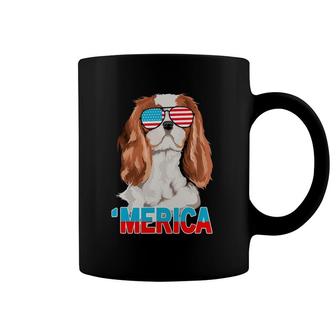 Merica Cavalier King Charles Spaniel Usa 4Th Of July Coffee Mug | Mazezy