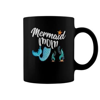 Mermaid Mom Birthday Girl Party Cute Outfit Gift Top Coffee Mug | Mazezy