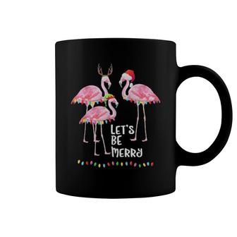Merry Christmas Flamingo Family Holiday Vacation Tee Coffee Mug | Mazezy
