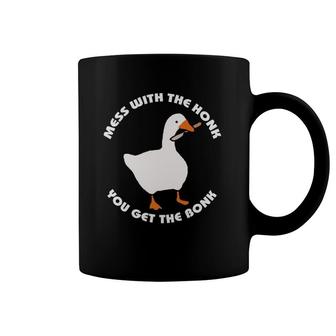 Mess With The Honk You Get The Bonk Goose Game Coffee Mug | Mazezy