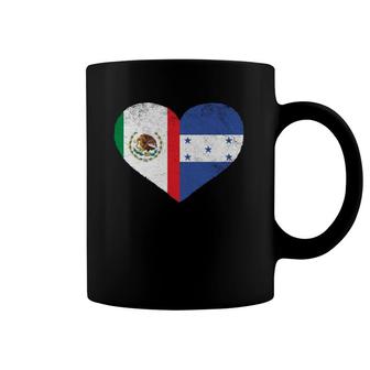 Mexican Honduran Heart Mexico Honduras Flag Coffee Mug | Mazezy