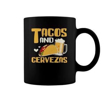 Mexican Tacos And Cervezas - Funny Mexican Party Outfit Gift Coffee Mug | Mazezy