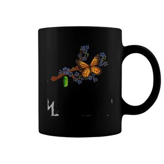 Milkweed Monarch Butterfly And Cocoon Nature Lover Tank Top Coffee Mug | Mazezy