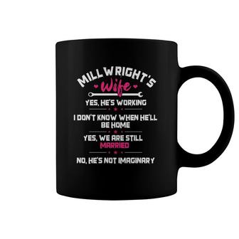 Millwright Wife Image On Back Of Clothing Coffee Mug | Mazezy