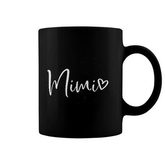 Mimi Heart Graphic Cute Grandma Coffee Mug | Mazezy