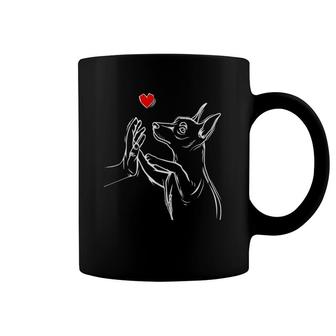Min Pin Love Miniature Pinscher Dog Mom Women Girls Coffee Mug | Mazezy