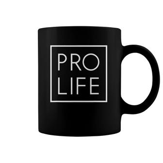 Minimalist Pro-Life Boxed Statement For Christians Coffee Mug | Mazezy