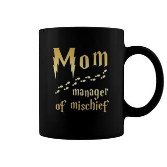 Mom Manager Of Mischief Foots Mother's Day Coffee Mug | Mazezy