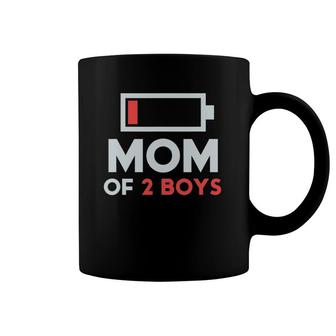 Mom Of 2 Boys Gift From Son Mothers Day Birthday Women Coffee Mug | Mazezy