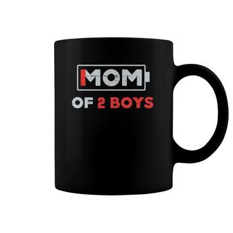 Mom Of 2 Boys - Mother's Day Birthday Women Coffee Mug | Mazezy