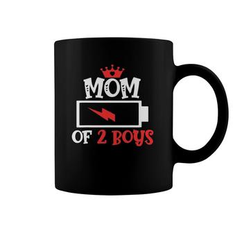 Mom Of 2 Boys Mothers Day Coffee Mug | Mazezy