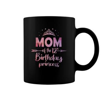 Mom Of The 12Th Birthday Princess Girl 12 Years Old B Day Coffee Mug | Mazezy