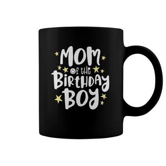 Mom Of The Birthday Boy Funny Mother Mama Family Matching Premium Coffee Mug | Mazezy