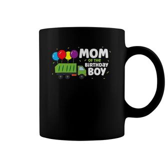 Mom Of The Birthday Boy Garbage Truck Coffee Mug | Mazezy