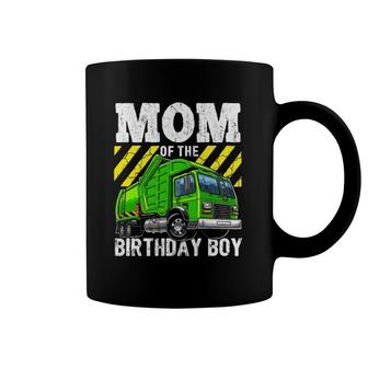 Mom Of The Birthday Boy Matching Garbage Truck Party Coffee Mug | Mazezy