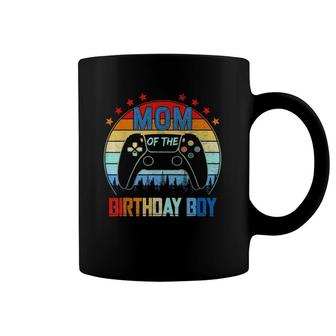 Mom Of The Birthday Boy Vintage Video Gamer Birthday Coffee Mug | Mazezy