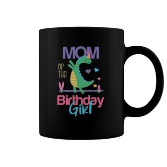 Mom Of The Birthday Girl Dinosaur Theme Matching Family Coffee Mug | Mazezy