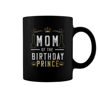 Mom Of The Birthday Prince Boy Bday Party Matching Celebrate Coffee Mug | Mazezy