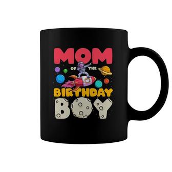 Mom Of The Dabbing Astronaut Birthday Boy Matching Bday Coffee Mug | Mazezy