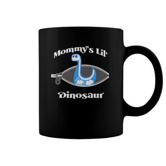 Mommy's Lil Dinosaur Pregnancy Announcement Pregnant Coffee Mug | Mazezy