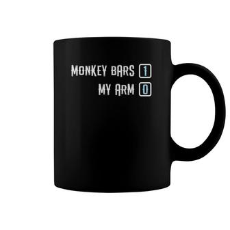Monkey Bars For Broken Arm Hilarious Gift For Monkey Lovers Coffee Mug | Mazezy