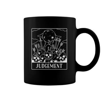 Moon Cat Judgement Occult Tarot Card Men Women Coffee Mug | Mazezy