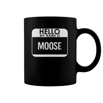 Moose Costume Funny Easy Halloween Hello My Name Coffee Mug | Mazezy