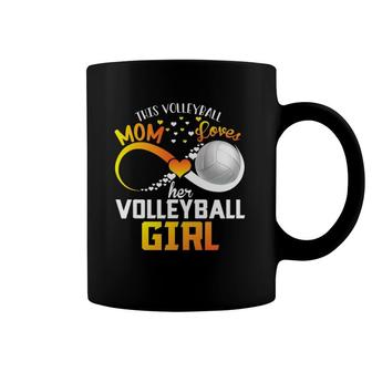 Mother This Volleyball Mom Loves Her Volleyball Girl Coffee Mug | Mazezy