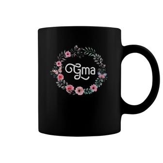 Mother's Day Gift For Grandma Women Men Floral Gma Coffee Mug | Mazezy