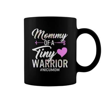 Mothers Day Mommy Of A Tiny Warrior Nicu Mom Baby Floral Coffee Mug | Mazezy