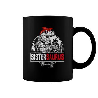 Mother's Day Sistersaurusrex Dinosaur Sister Saurus Coffee Mug | Mazezy