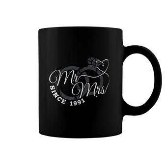 Mr Mrs Since 1991 30th Wedding Anniversary Matching Coffee Mug - Thegiftio UK