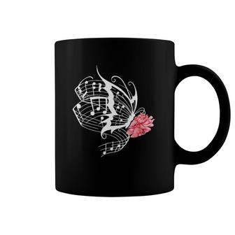 Music Butterfly Music Note Music Teacher Lover Coffee Mug | Mazezy