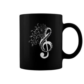 Musical Instrument Piano Music Notes Treble Clef Music Coffee Mug | Mazezy