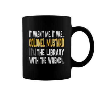Mustard Library Wrench Coffee Mug | Mazezy