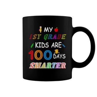 My 1St Grade Are 100 Days Smarter Teacher Coffee Mug | Mazezy