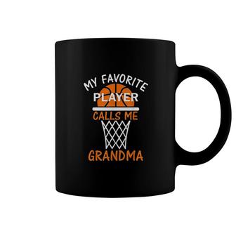 My Favorite Basketball Player Calls Me Grandma Coffee Mug | Mazezy